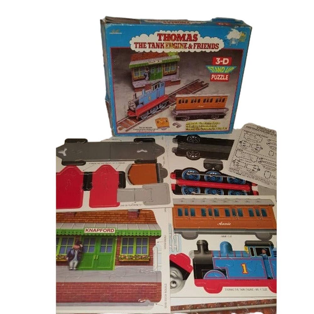 Vintage Thomas Tank & Friends 3-D Stand Up Puzzle #5295 Golden Complete